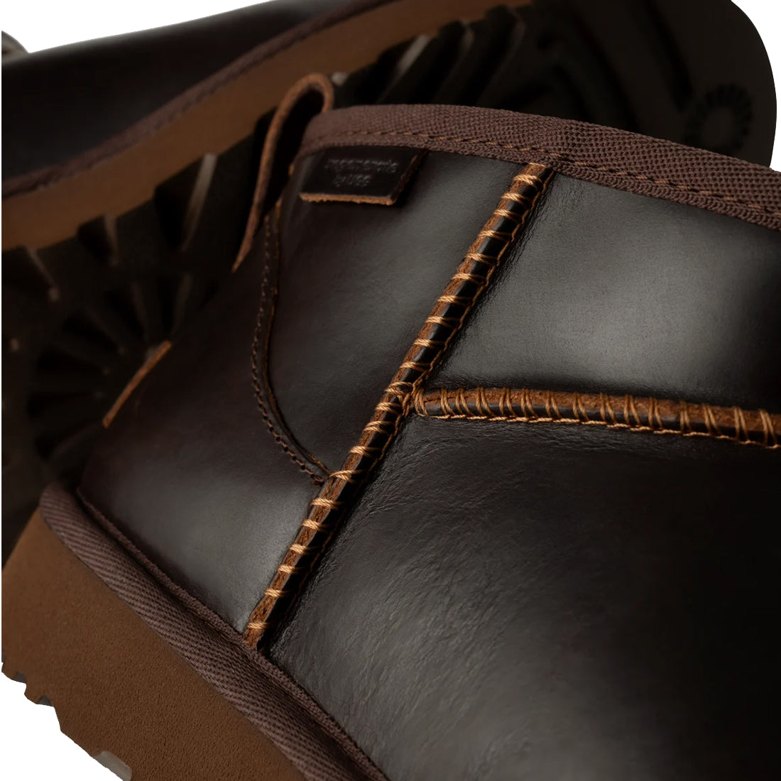 UGG Womens Classic Ultra Mini Leather Regen Boot Ironwood - The Sporting Lodge