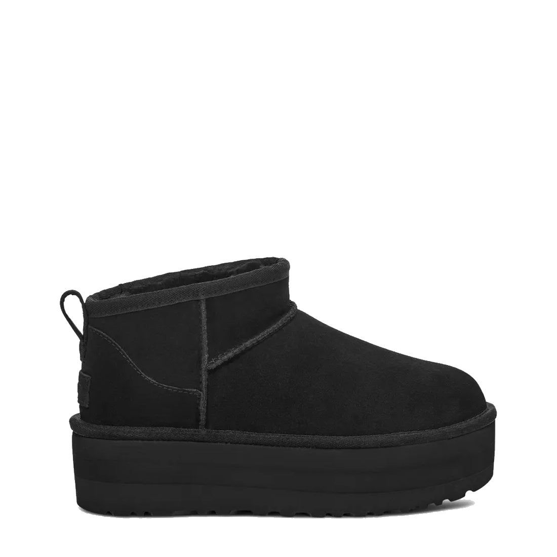 UGG Womens Classic Ultra Mini Platform Boot Black - The Sporting Lodge