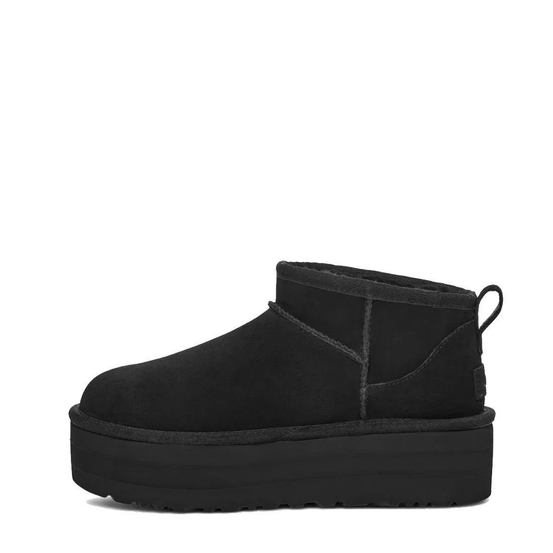 UGG Womens Classic Ultra Mini Platform Boot Black - The Sporting Lodge