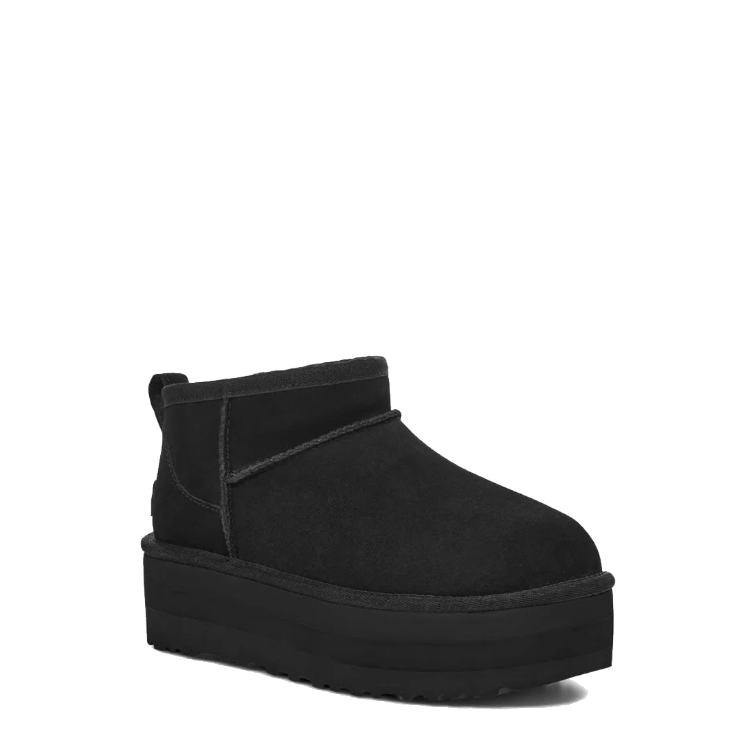 UGG Womens Classic Ultra Mini Platform Boot Black - The Sporting Lodge