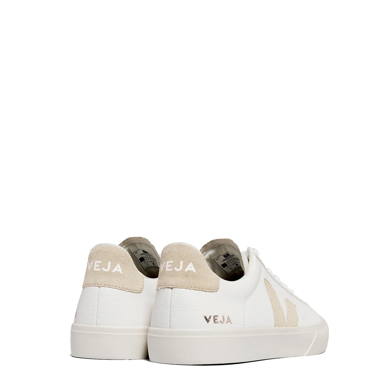 Veja Womens Campo Chromefree Leather Trainer Extra-White Almond