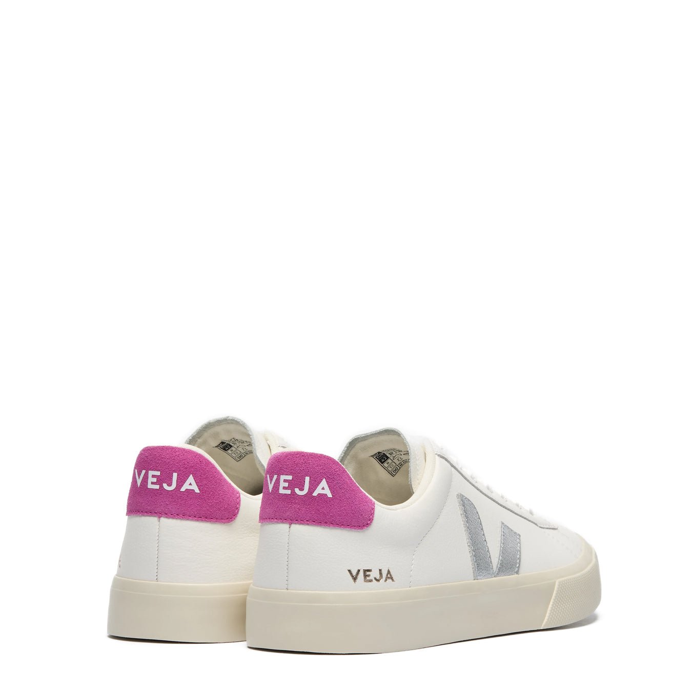 Veja Womens Campo Leather White Silver Ultraviolet - The Sporting Lodge
