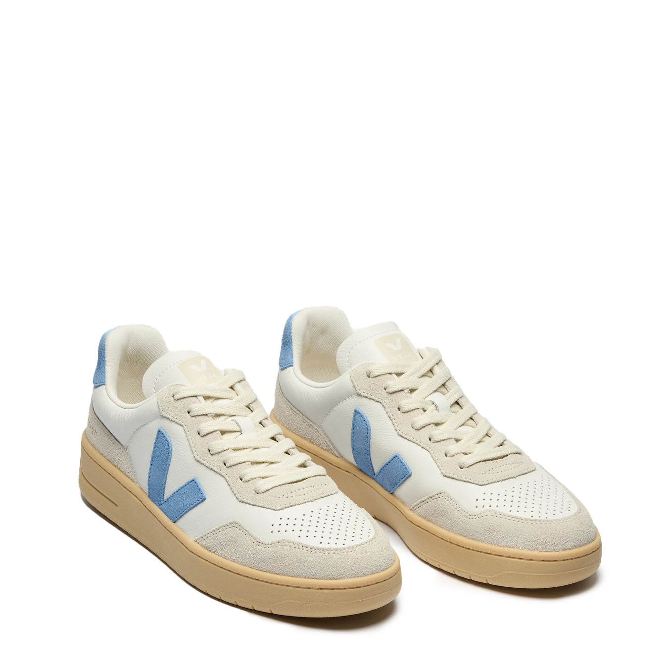 Veja Womens V-90 Extra-White / Aqua / Natural - The Sporting Lodge