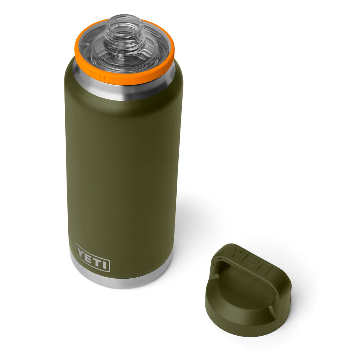 YETI 36 oz Chug Bottle Olive / King Crab Orange