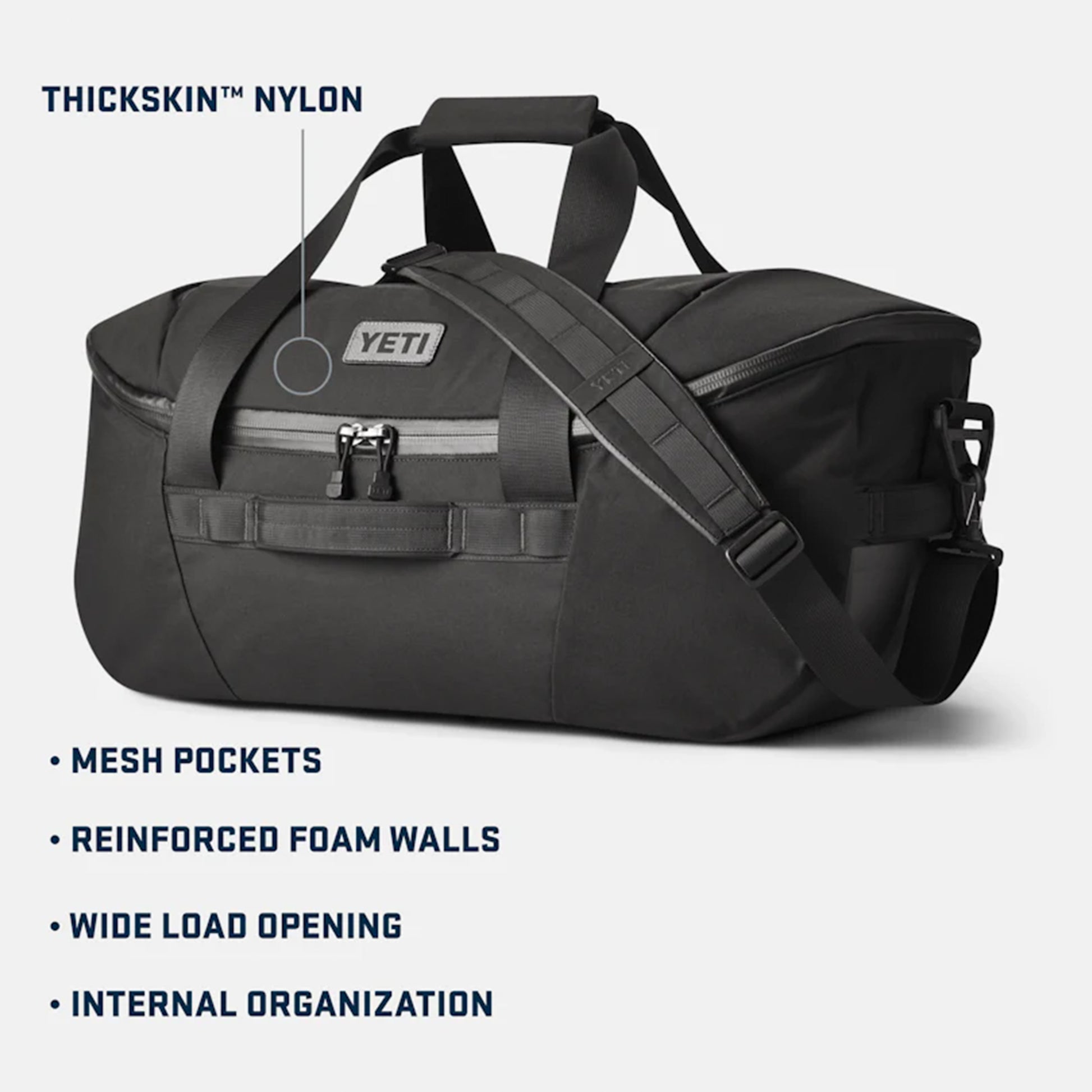 YETI Crossroads 60L Duffel Black - The Sporting Lodge