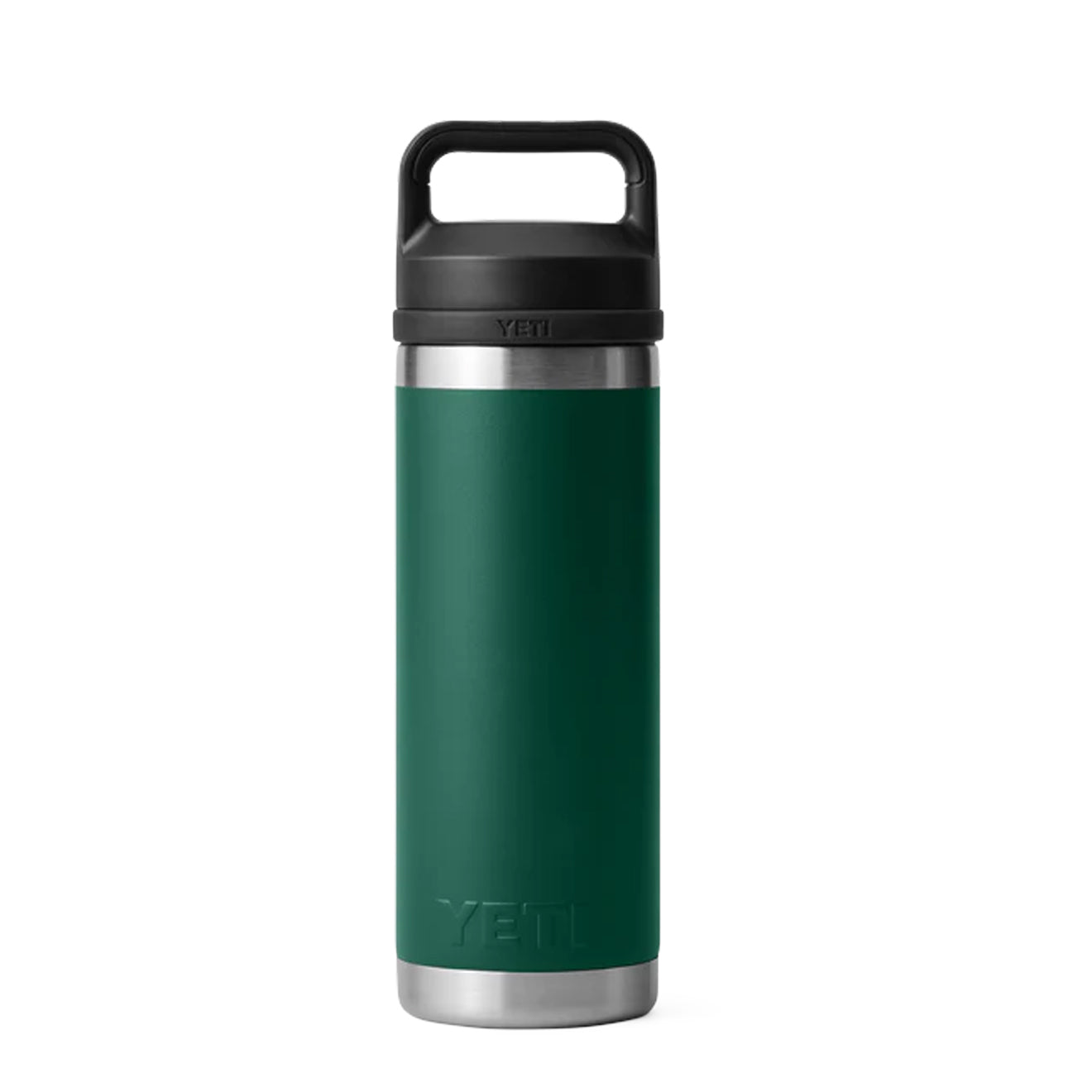 YETI Rambler 18 oz Bottle Chug 18 oz Black Forest Green - The Sporting Lodge