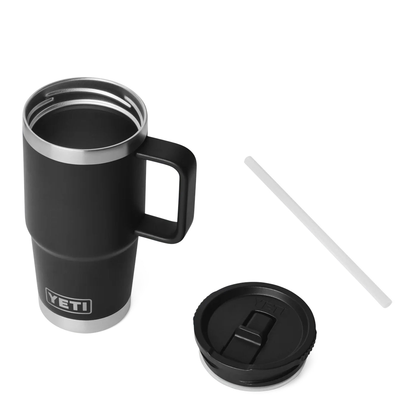 YETI Rambler 20 Oz Travel Straw Mug Black