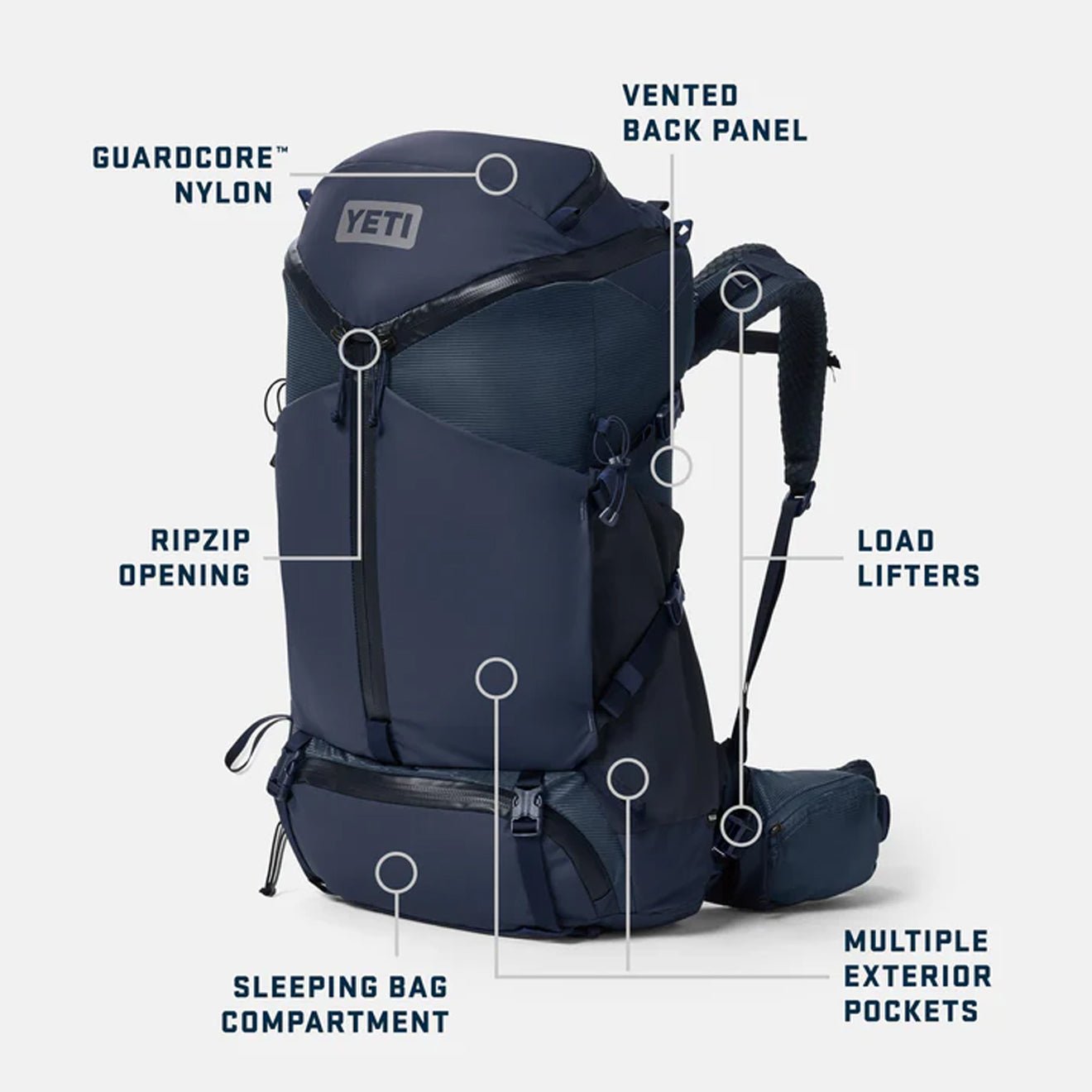 YETI Skala 50L Hiking Backpack Ridgeline - The Sporting Lodge