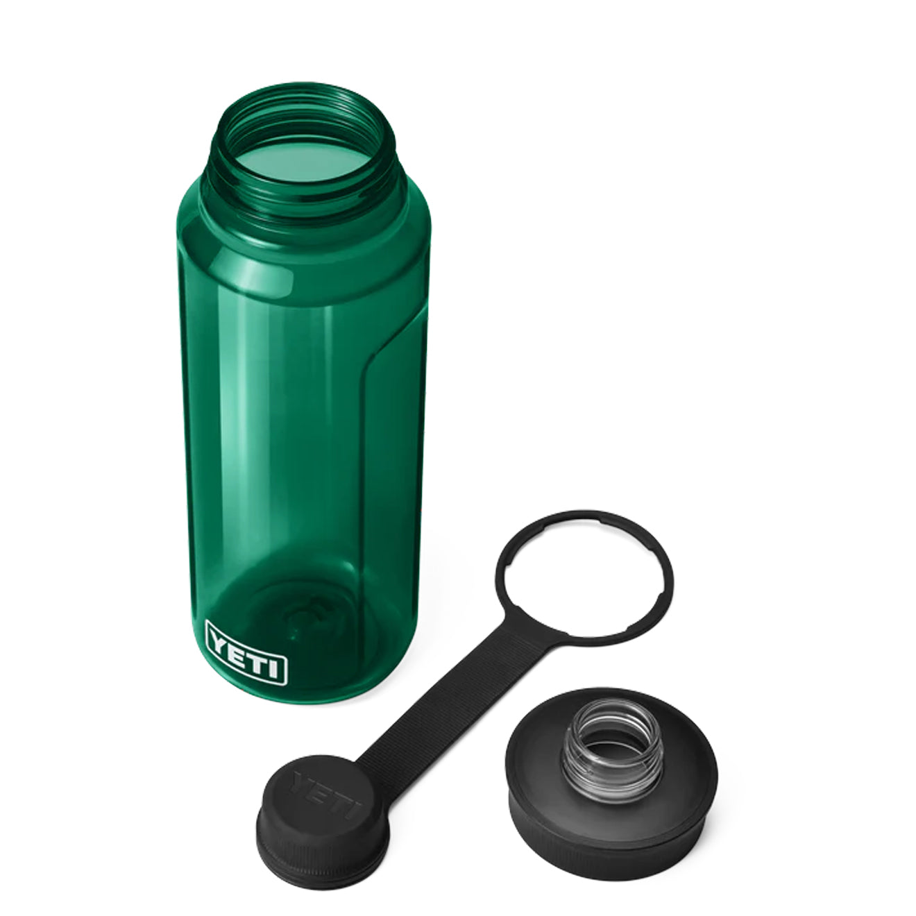 YETI Yonder Tether 1L Water Bottle Black Forest Green - The Sporting Lodge
