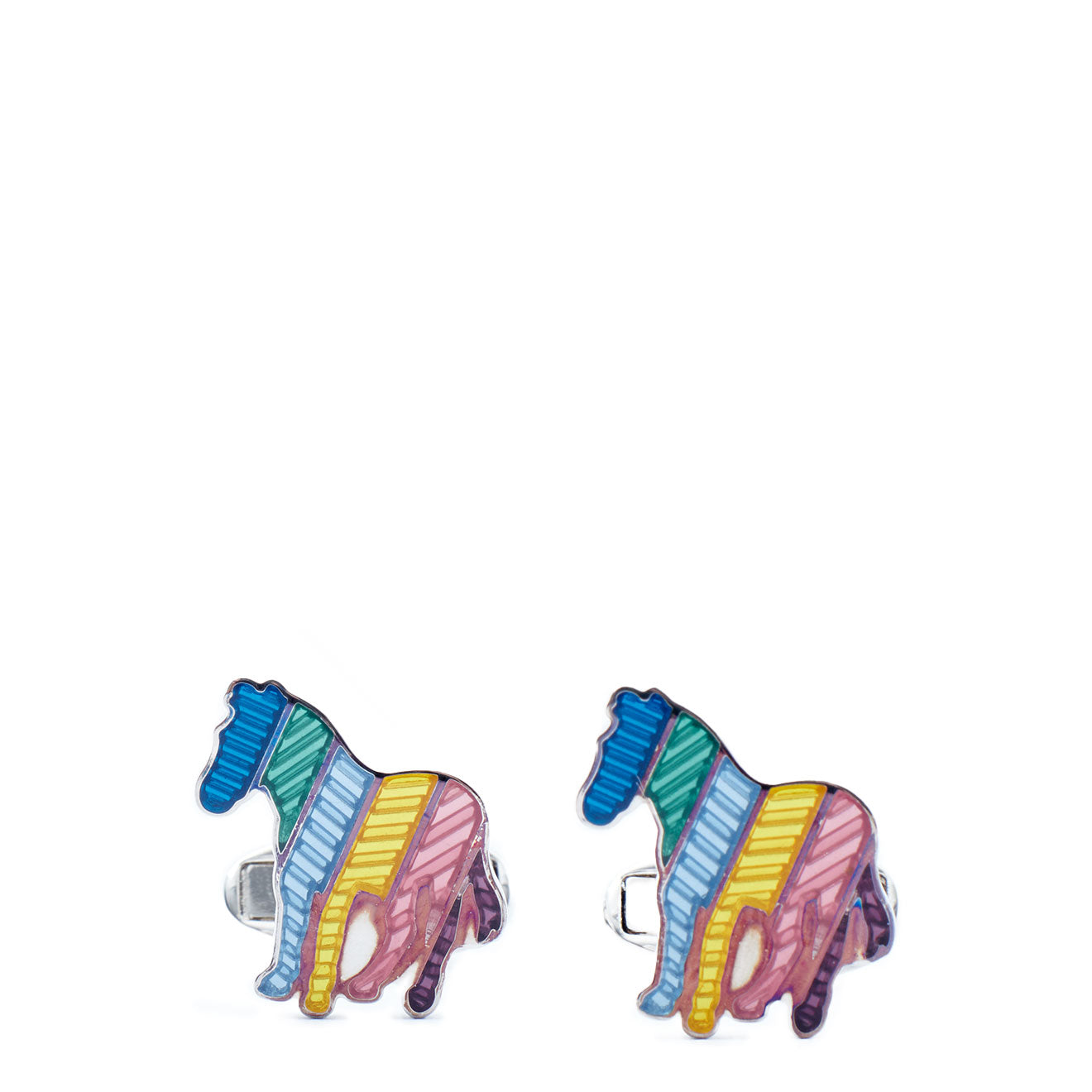 Paul Smith Cufflink Broad Zebra Multi - The Sporting Lodge