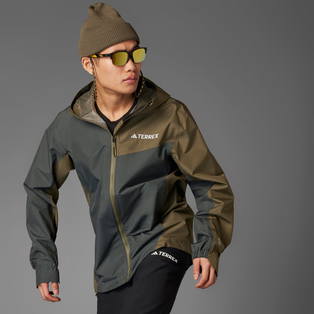 Adidas Terrex Multi 2.5L Rain.Rdy Jacket Legend Ivy / Olive Strata - The Sporting Lodge