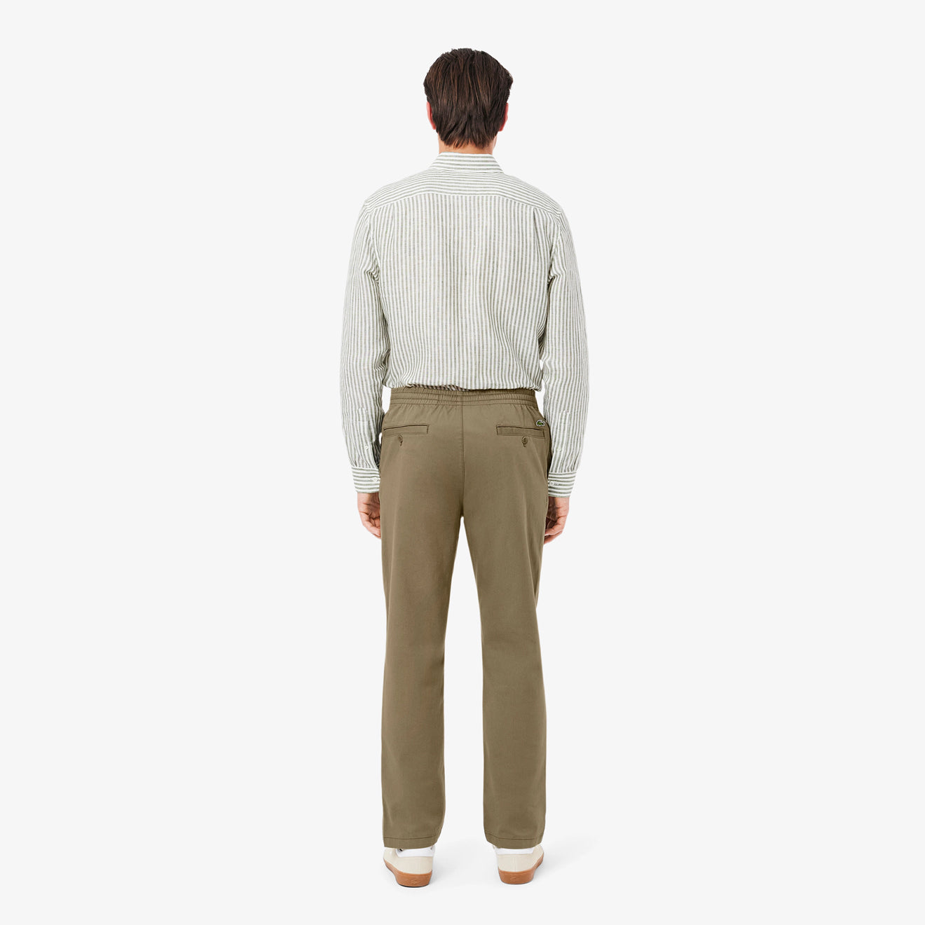 Lacoste Drawstring Trousers Khaki Green - The Sporting Lodge