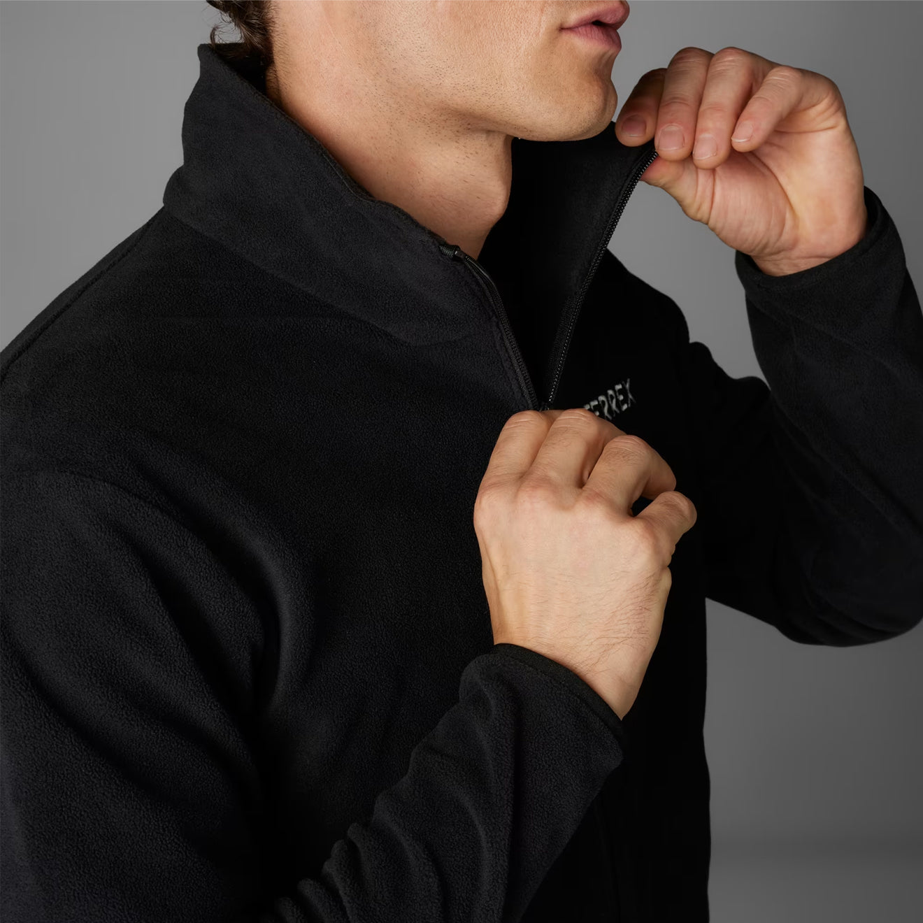 Adidas Terrex Multi Essentials Full-Zip Fleece Jacket Black - The Sporting Lodge