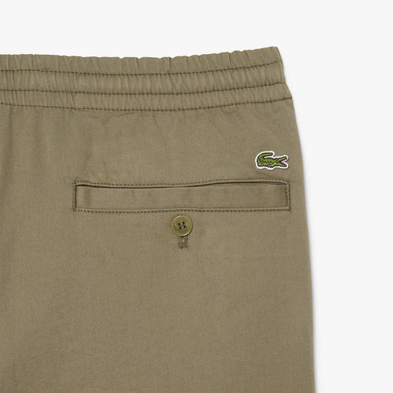 Lacoste Drawstring Trousers Khaki Green - The Sporting Lodge