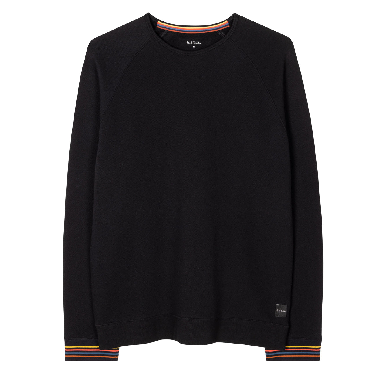 Paul Smith Artist Stripe Cuff Long-Sleeve Lounge Top Black