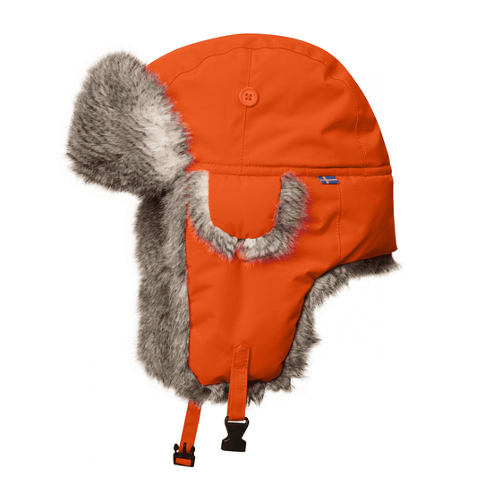 Fjallraven Varmland Heater Hat Safety Orange - The Sporting Lodge