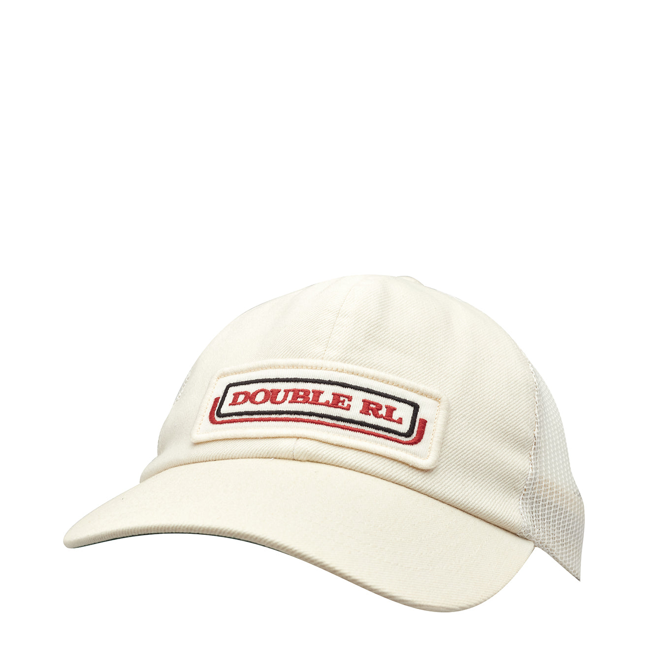 RRL by Ralph Lauren Logo-Patch Twill Trucker Cap White - The Sporting Lodge