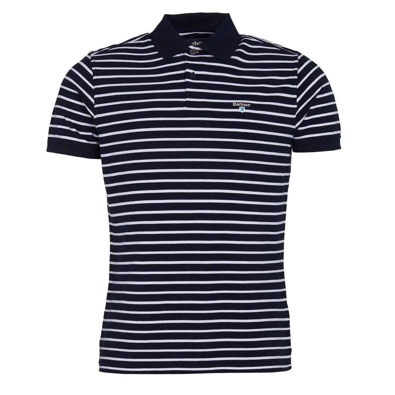 Barbour Styhead Stripe Polo Navy - The Sporting Lodge