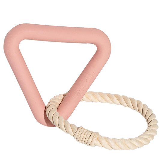 Wild One Triangle Tug Dog Toy Pink - The Sporting Lodge