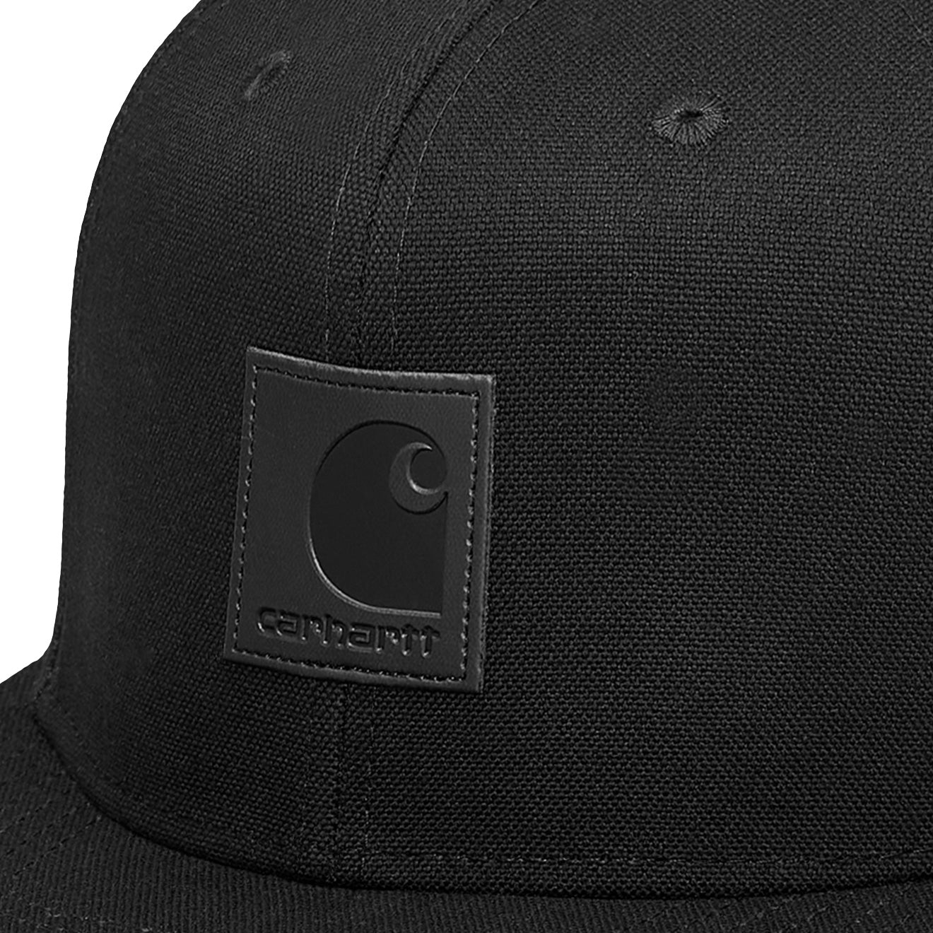 Carhartt WIP Logo Cap Black - The Sporting Lodge