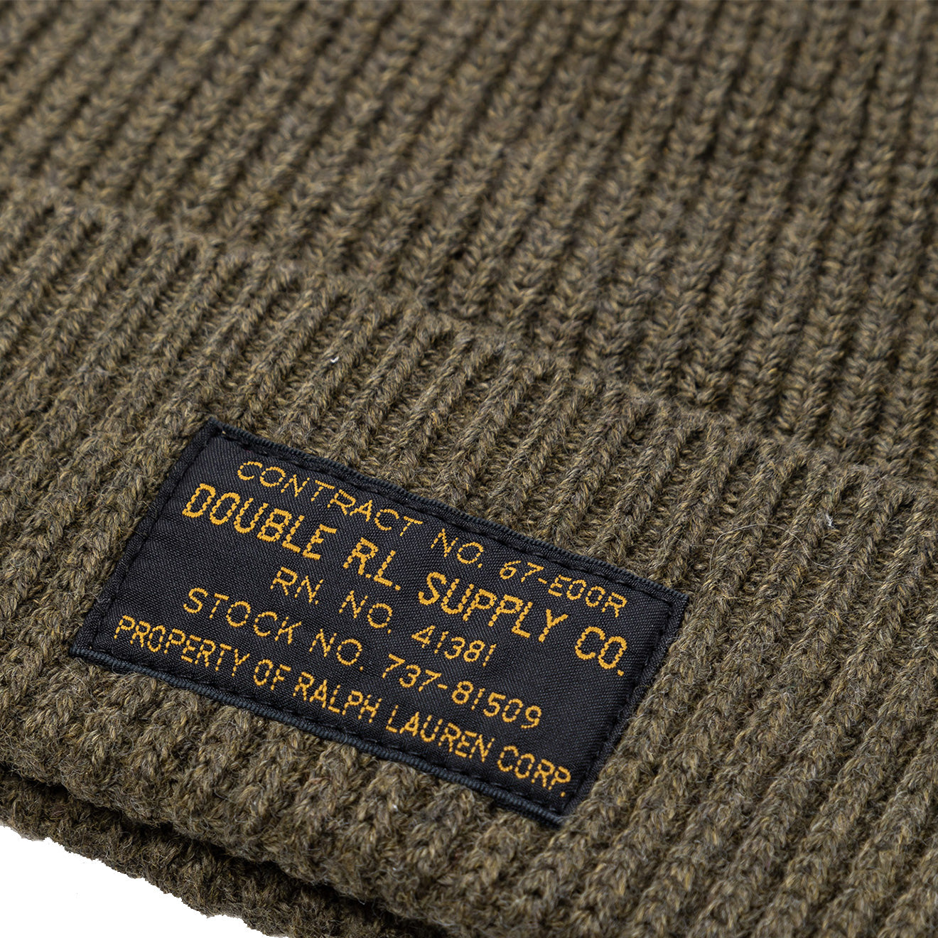 RRL by Ralph Lauren Watch Cap Dark Olive - The Sporting Lodge
