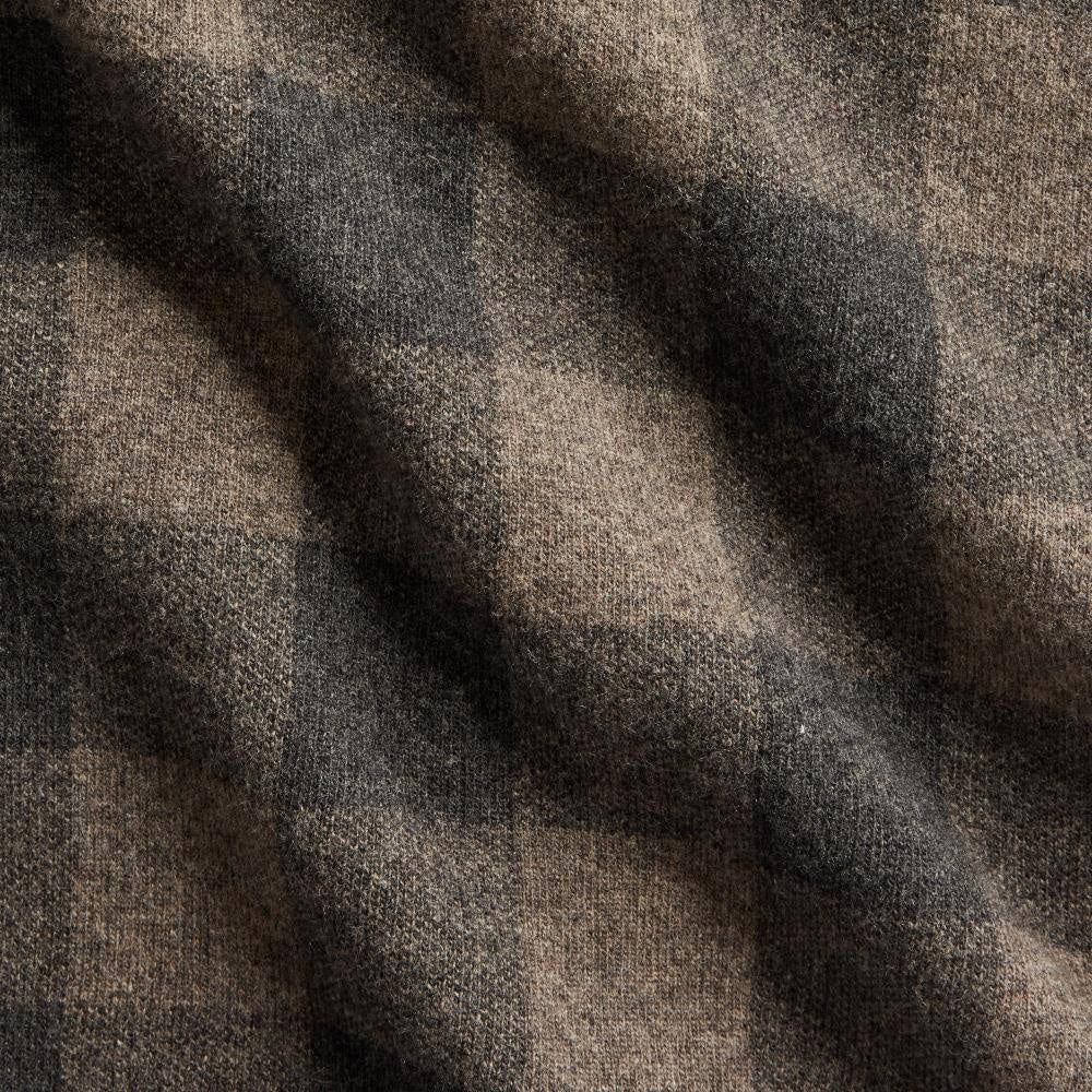 RRL by Ralph Lauren Plaid Wool Workshirt Jumper Charcoal / Black - The Sporting Lodge