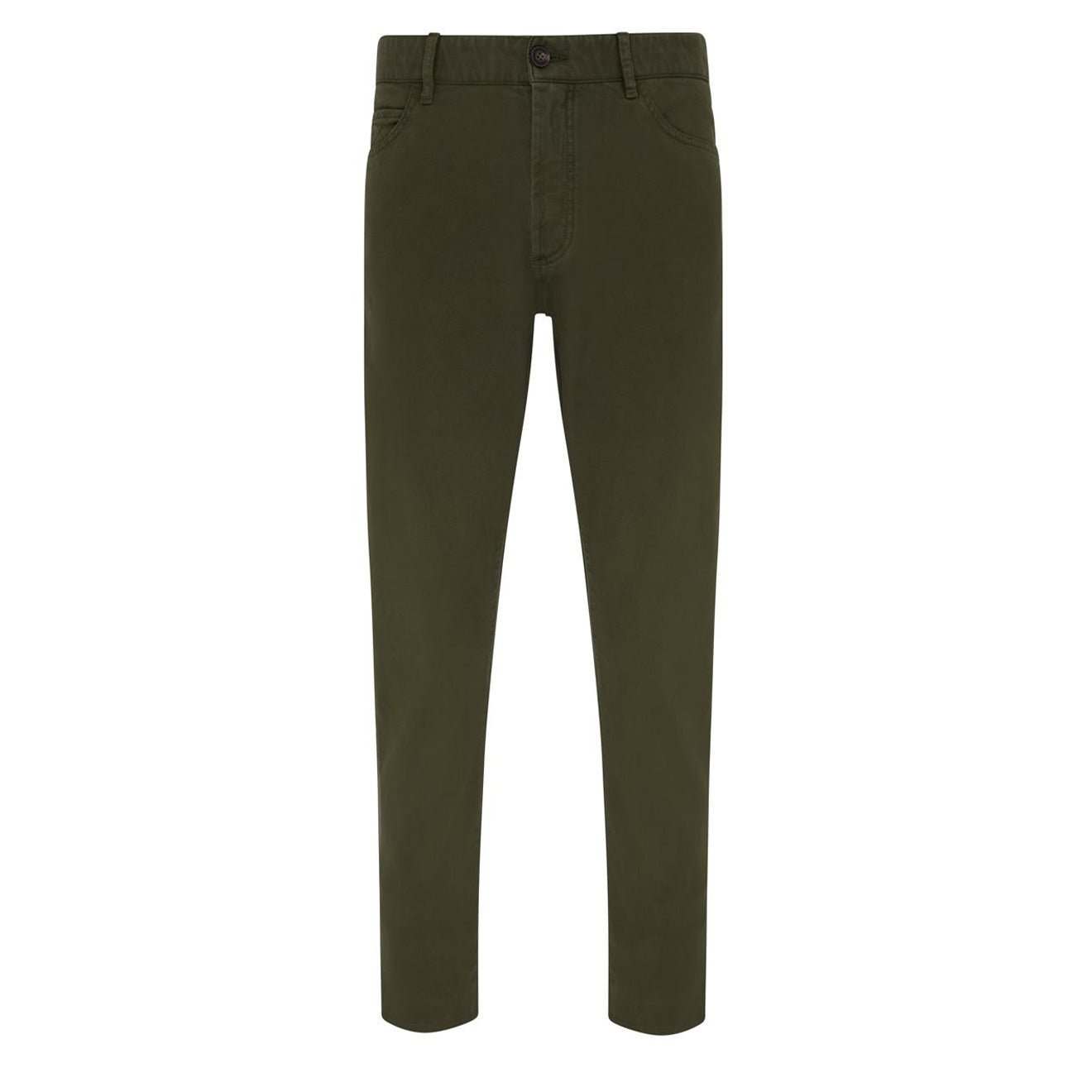 James Purdey Heavy Weight Cotton Trousers Winter Moss - The Sporting Lodge