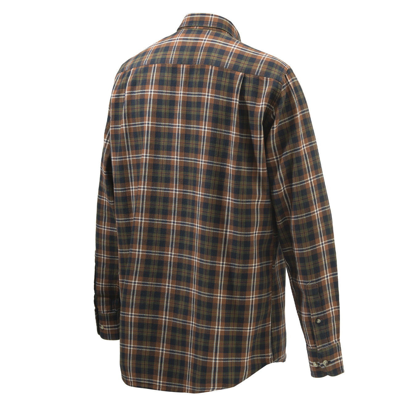 Beretta Wood Flannel Button Down Shirt Tobacco - The Sporting Lodge