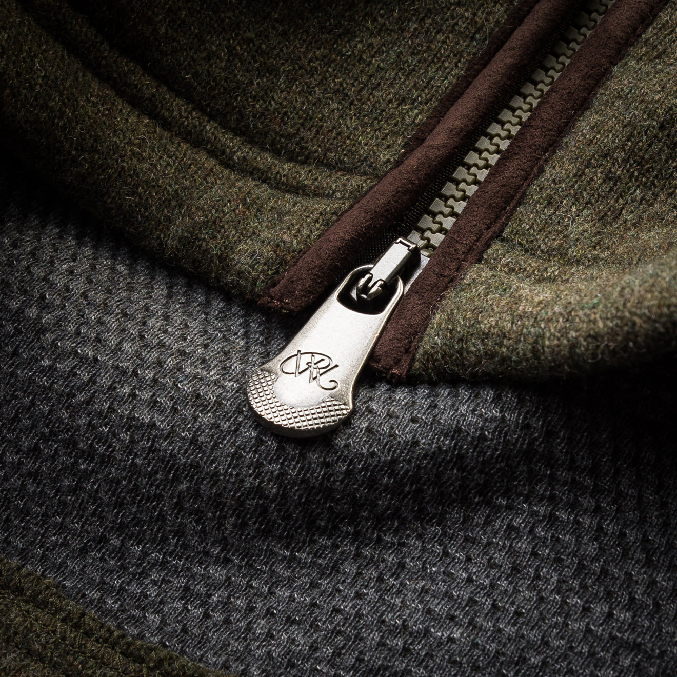 Westley Richards Lyell Full Zip Fleece Moss - The Sporting Lodge