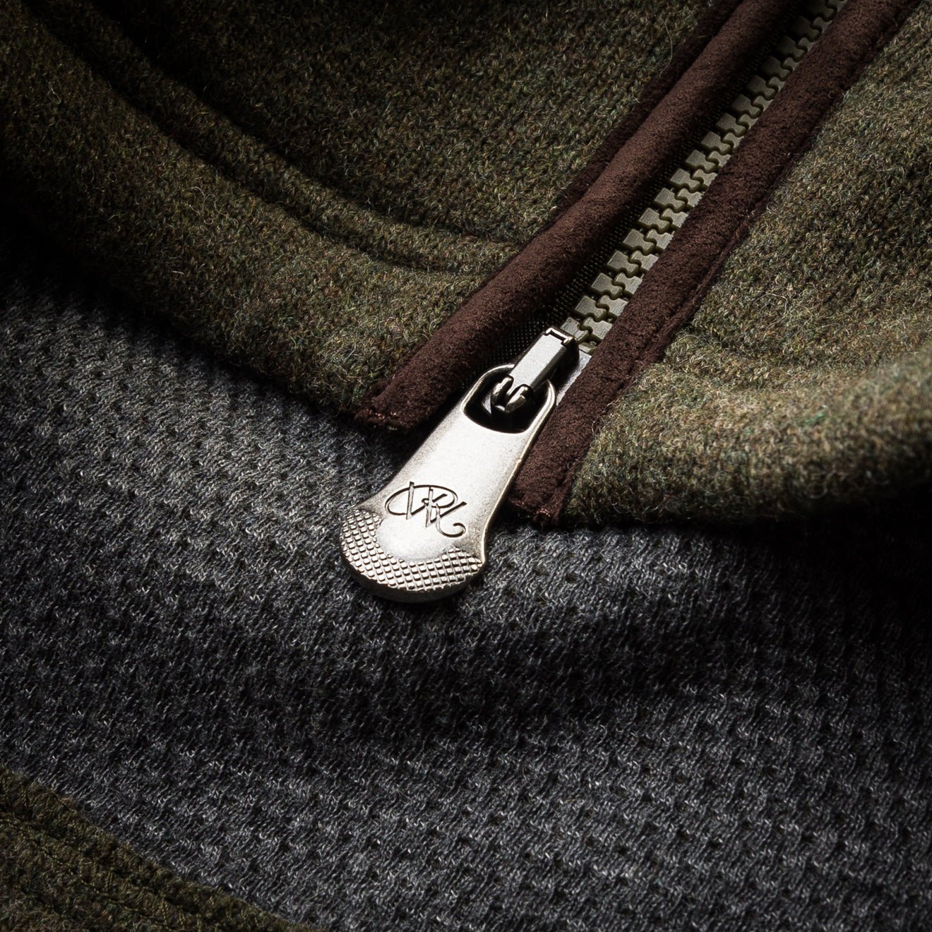 Westley Richards Lyell Full Zip Fleece Moss - The Sporting Lodge