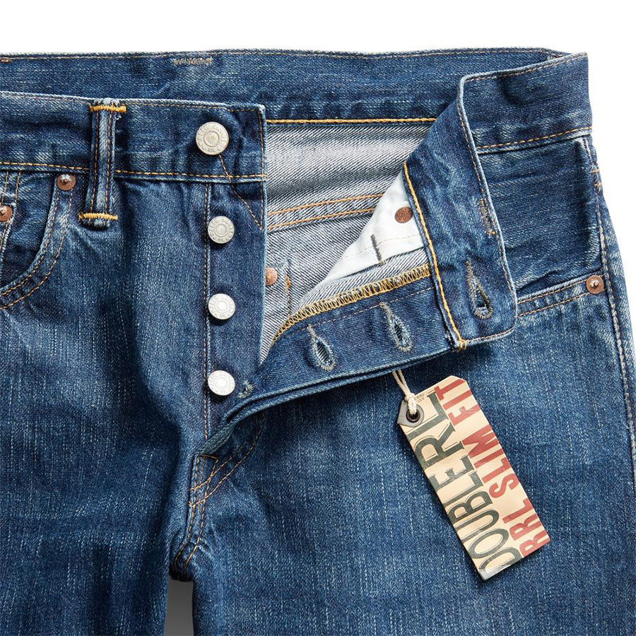 RRL by Ralph Lauren Slim Fit Selvedge Jean Eastridge Wash - The Sporting Lodge