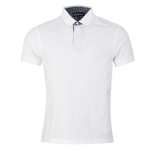 Barbour Dunbar Polo Shirt White - The Sporting Lodge