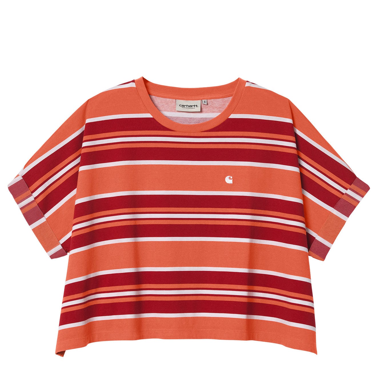 Carhartt WIP Womens S/S Corfield T-Shirt Corfield Stripe / Elba - The Sporting Lodge