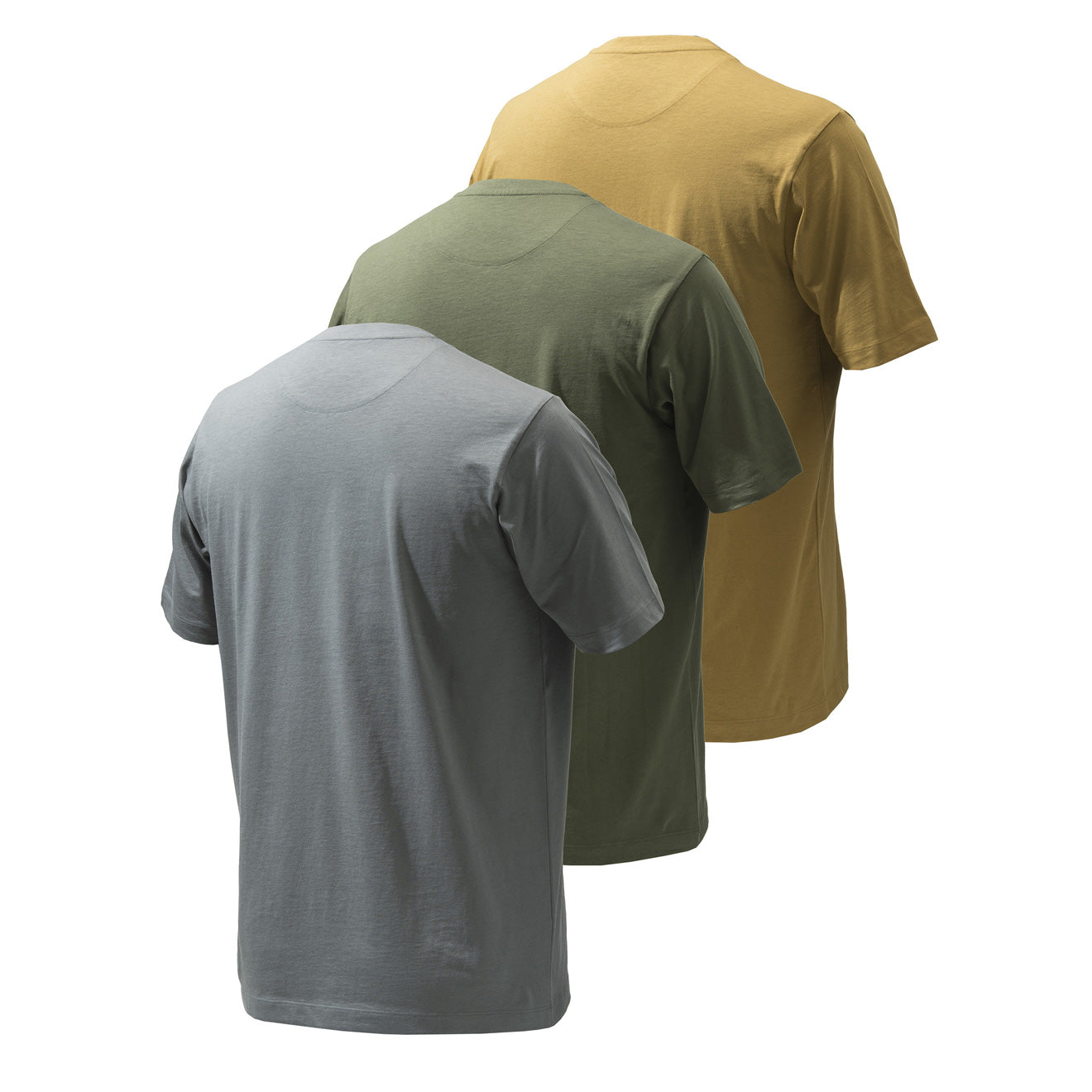 Beretta Set of 3 Corporate T-Shirts Coyote / Smoked Pearl / Green - The Sporting Lodge