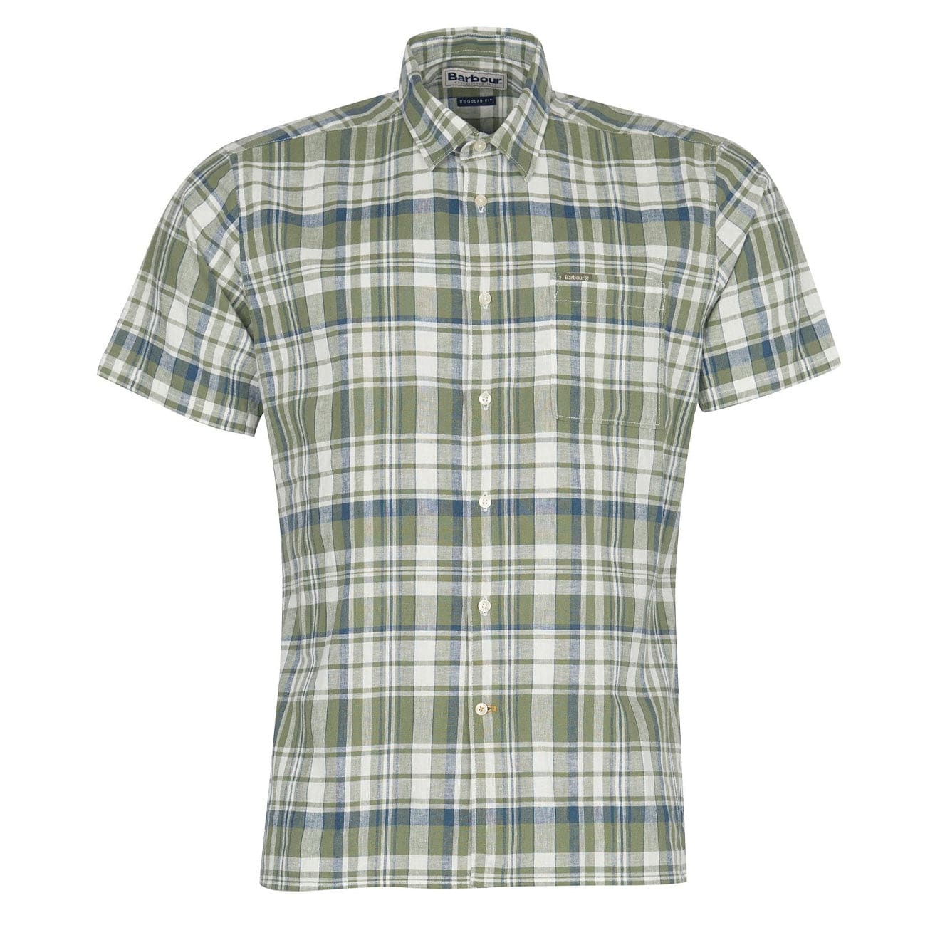 Barbour Bodmin Short Sleeve Summer Shirt Olive - The Sporting Lodge