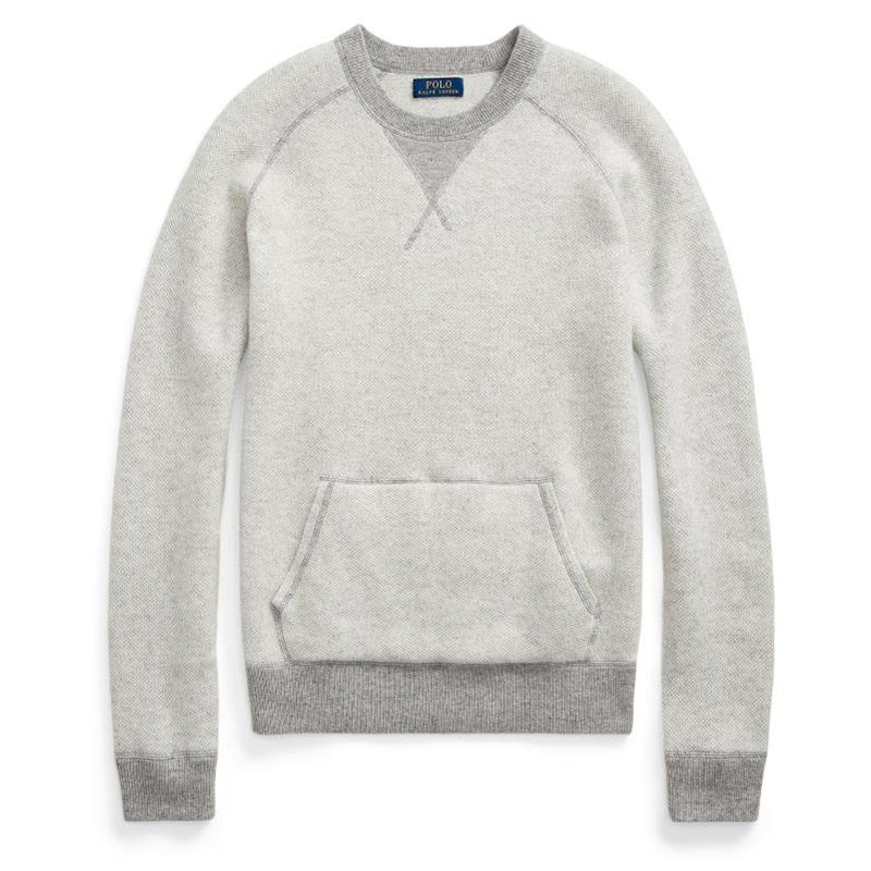 Polo Ralph Lauren Reversible Cashmere Sweater Grey Multi - The Sporting Lodge