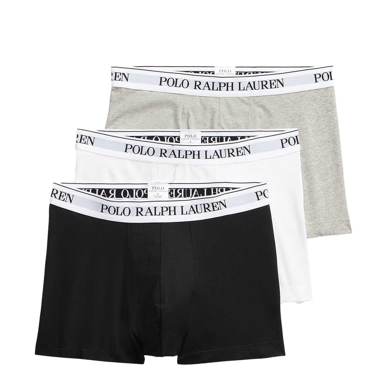 Polo Ralph Lauren 3-Pack Boxer Briefs White / Polo Black / Andover Heather - The Sporting Lodge