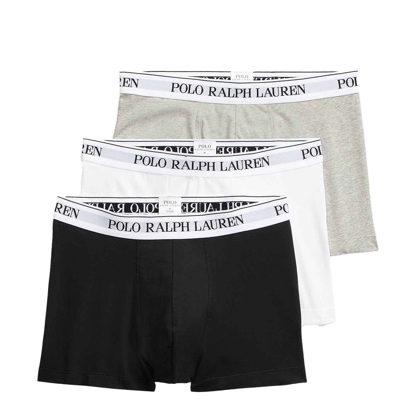 Polo Ralph Lauren 3-Pack Boxer Briefs White / Polo Black / Andover Heather - The Sporting Lodge