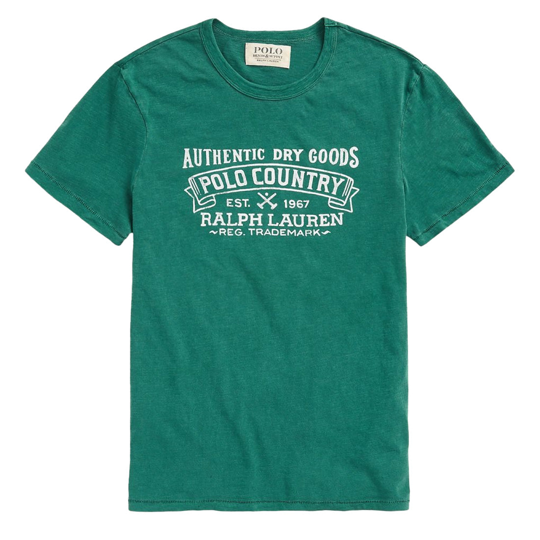 Polo Ralph Lauren Custom Slim Fit Graphic T-Shirt College Green - The Sporting Lodge