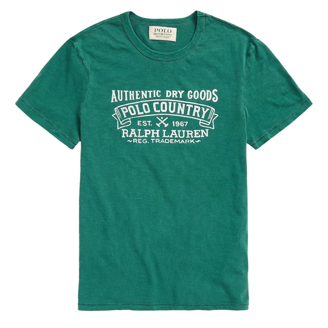 Polo Ralph Lauren Custom Slim Fit Graphic T-Shirt College Green - The Sporting Lodge
