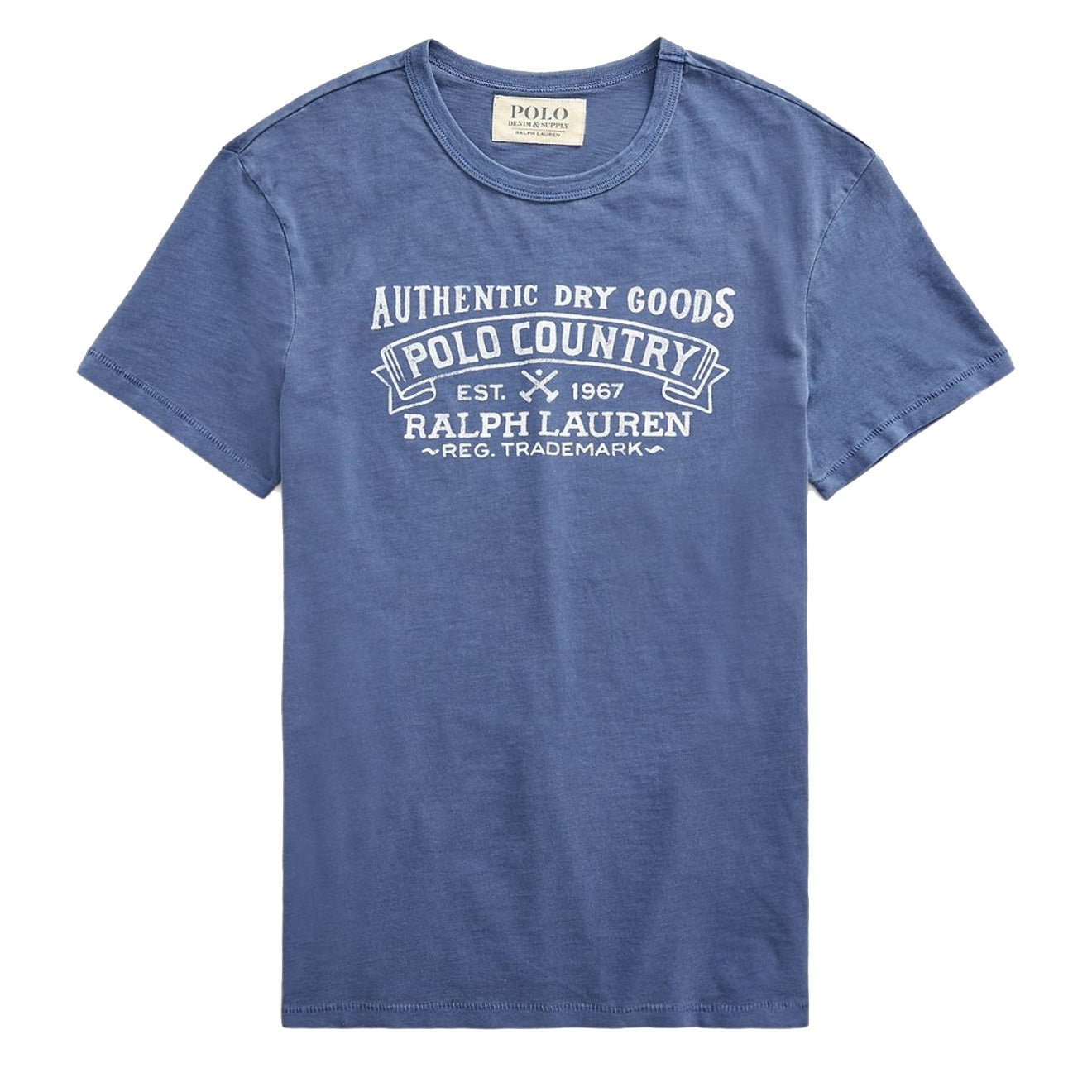 Polo Ralph Lauren Custom Slim Fit Graphic T-Shirt Light Navy - The Sporting Lodge