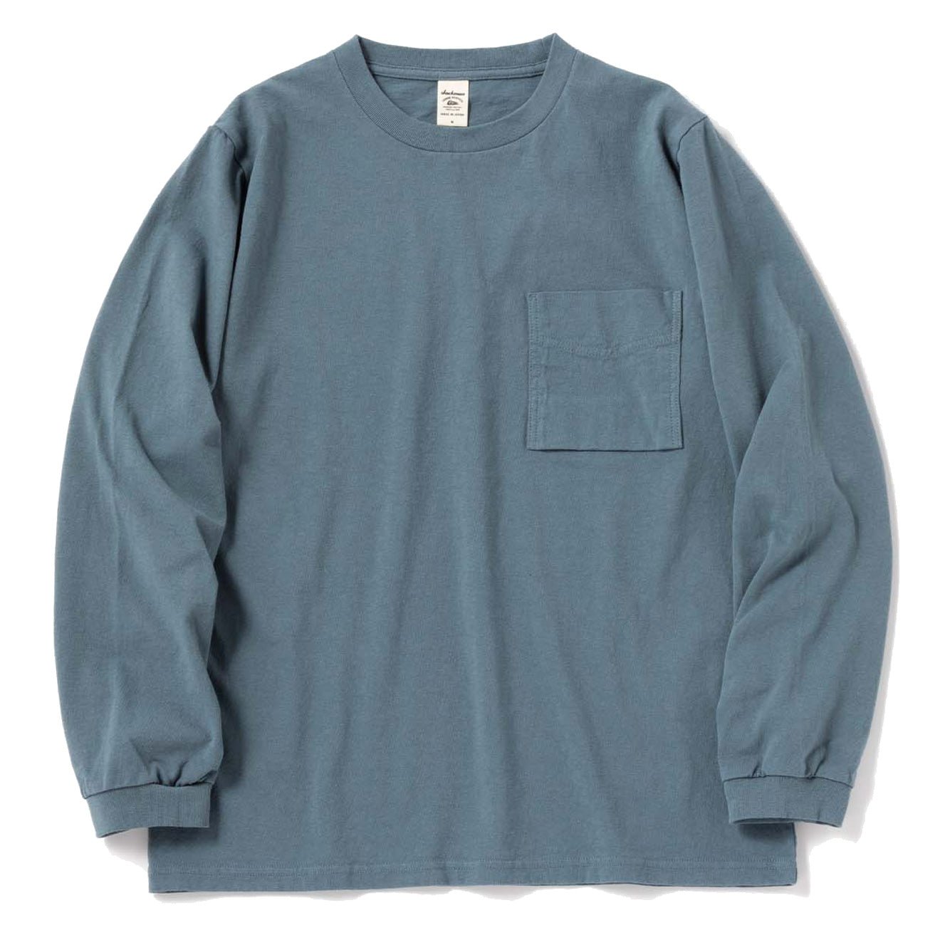 Jackman Pocket L/S Tee Shadow Sax - The Sporting Lodge