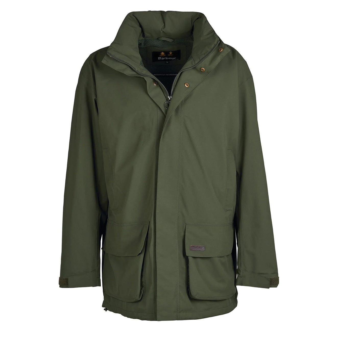 Barbour Swinton Waterproof Jacket Olive - The Sporting Lodge