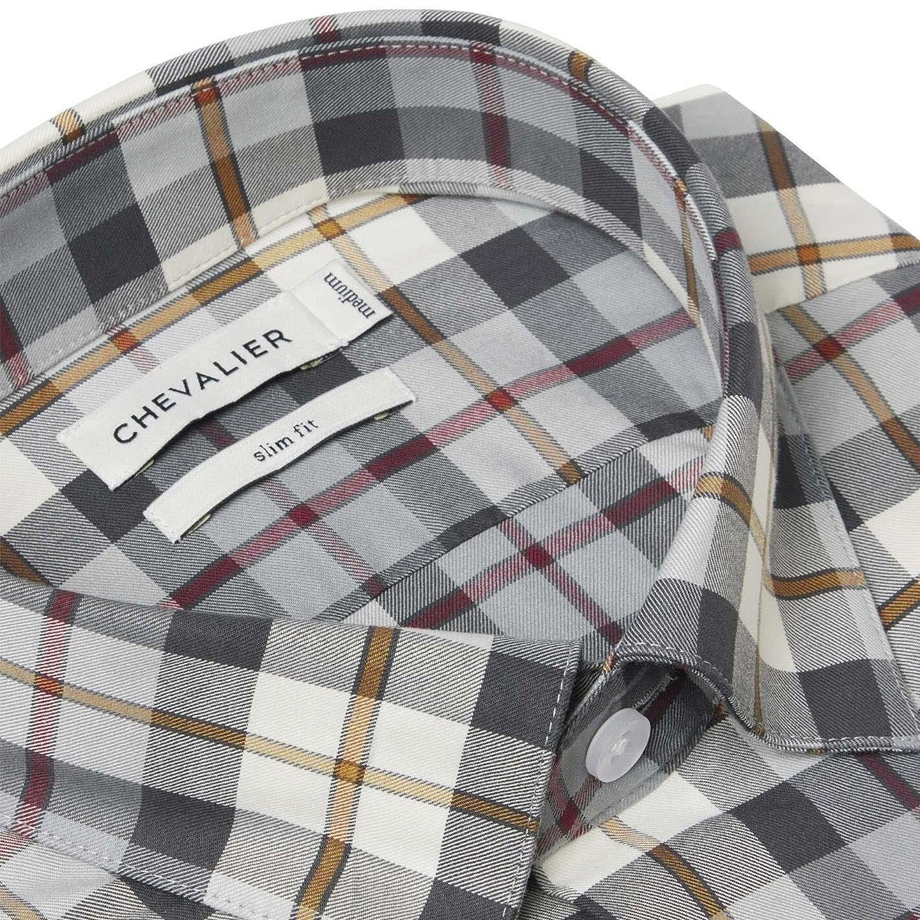 Chevalier Carlton Contemporary Fit Shirt Autumn Fling Checked - The Sporting Lodge