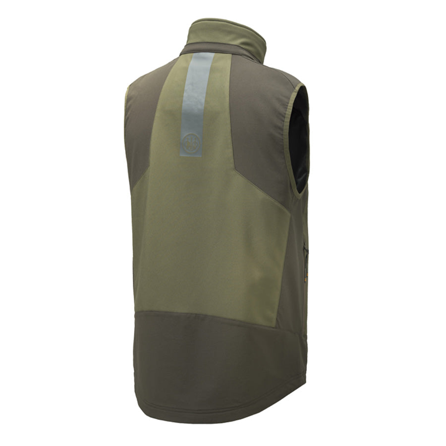 Beretta Butte Softshell Vest Moss / Brown Bark - The Sporting Lodge