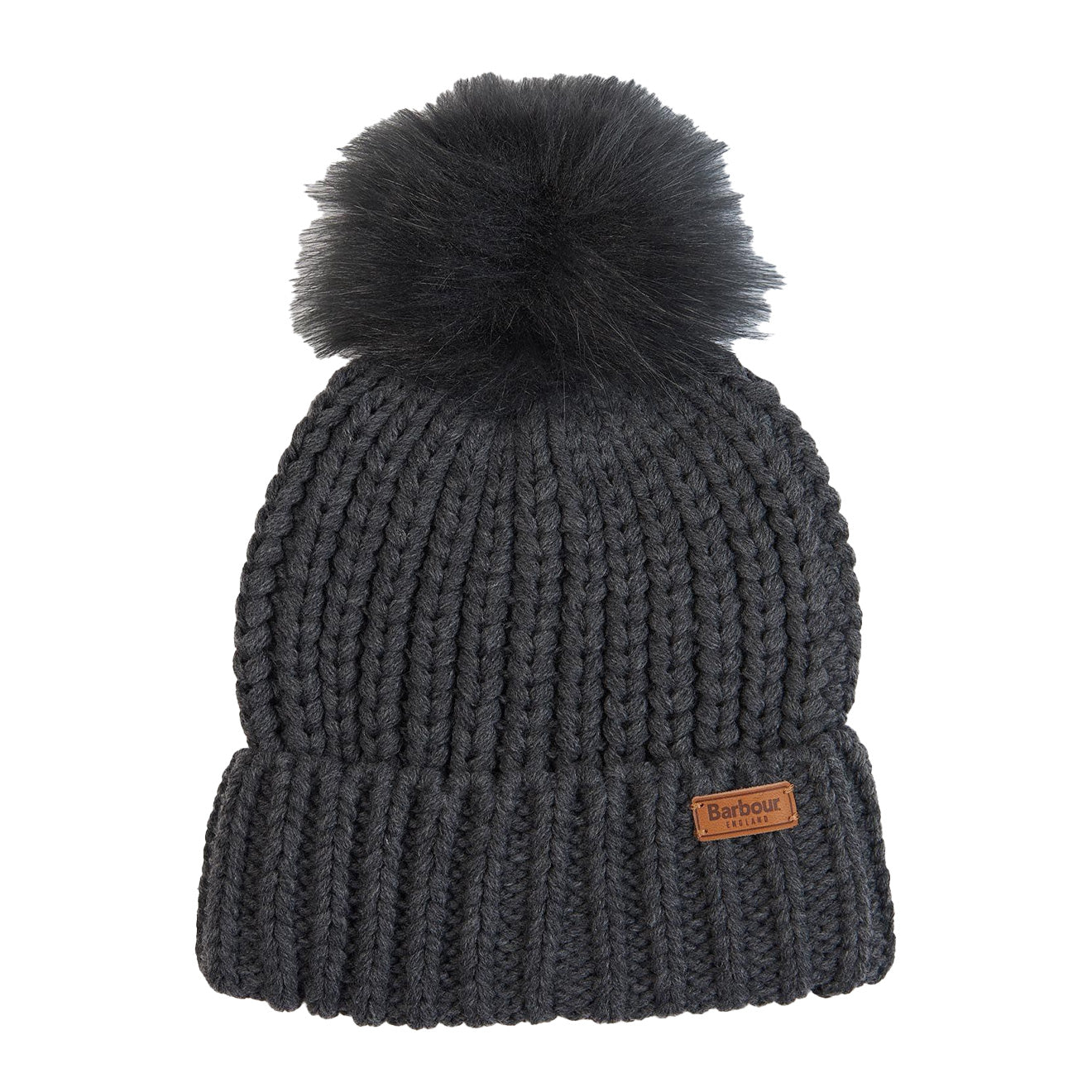 Barbour Saltburn Beanie Charcoal - The Sporting Lodge