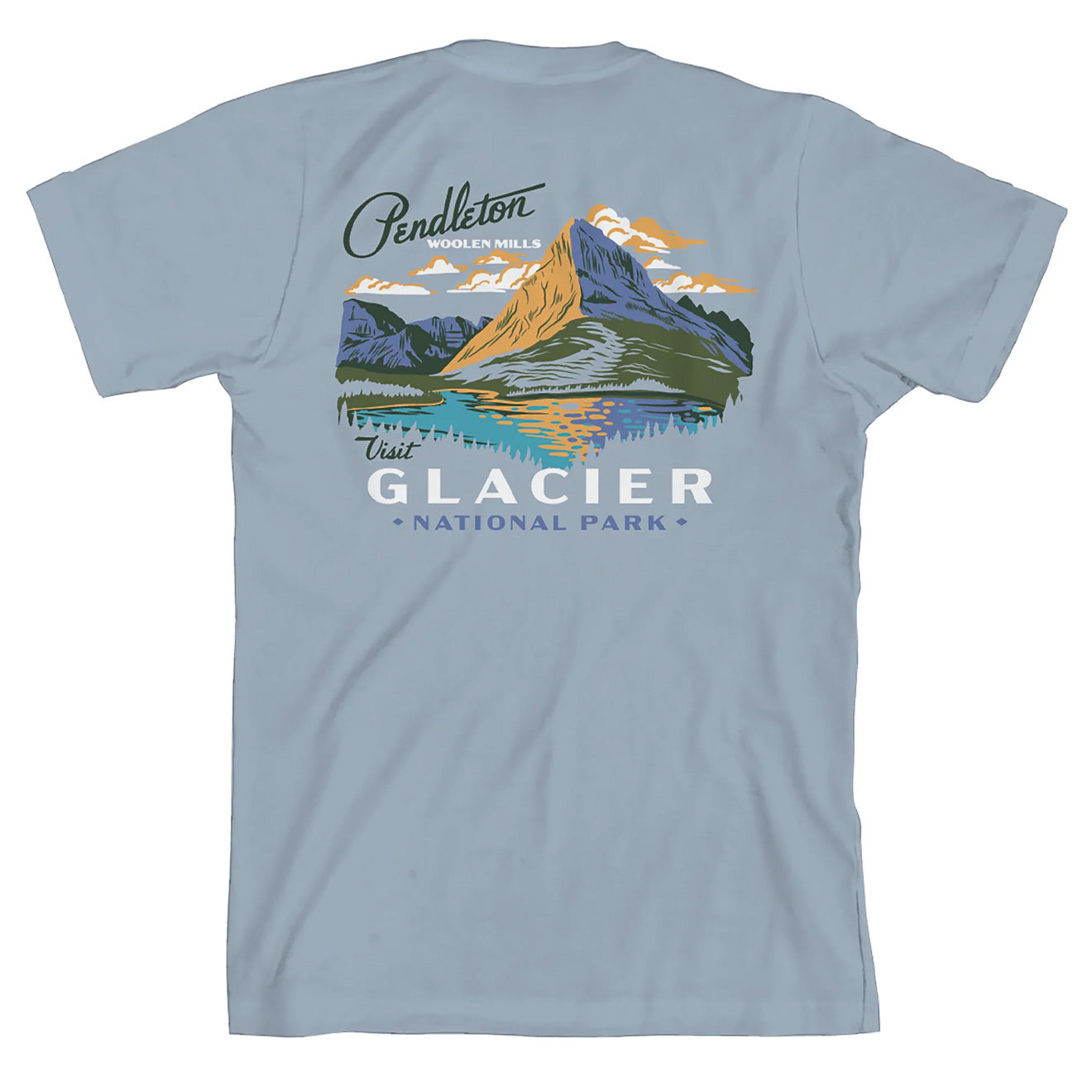 Pendleton Glacier Graphic Tee Stonewash Denim / White - The Sporting Lodge