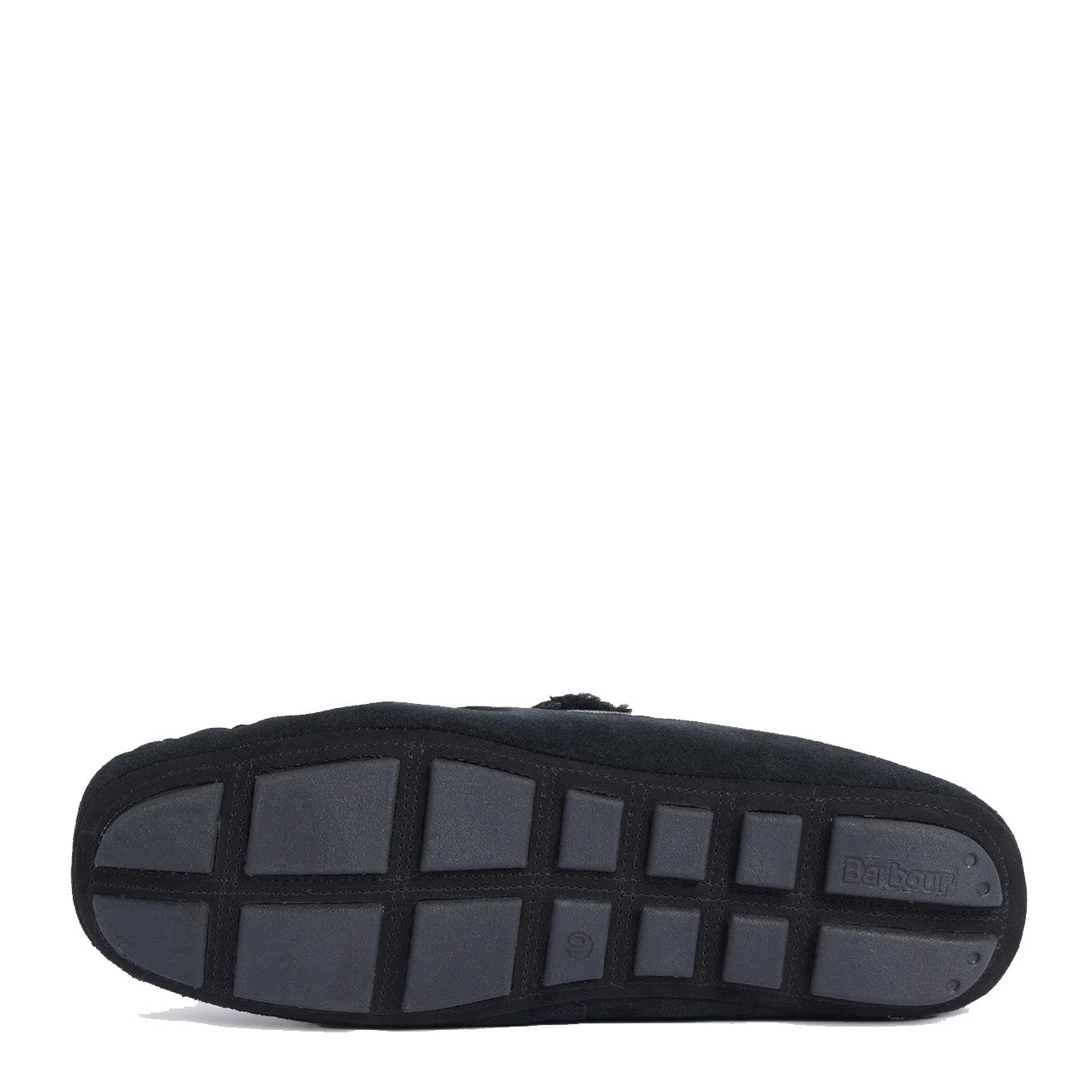 Barbour Monty Slippers Black Suede - The Sporting Lodge