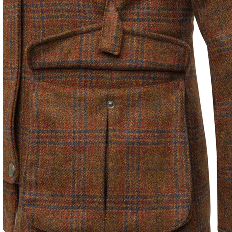 Beretta Womens St James Coat Brown / Blue Check - The Sporting Lodge