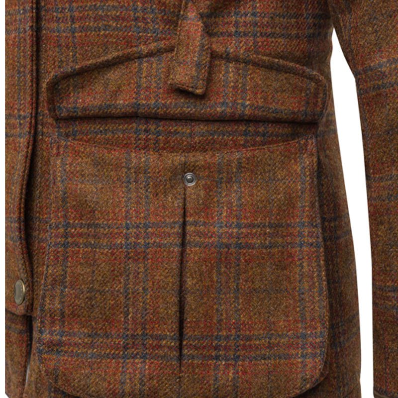 Beretta Womens St James Coat Brown / Blue Check - The Sporting Lodge